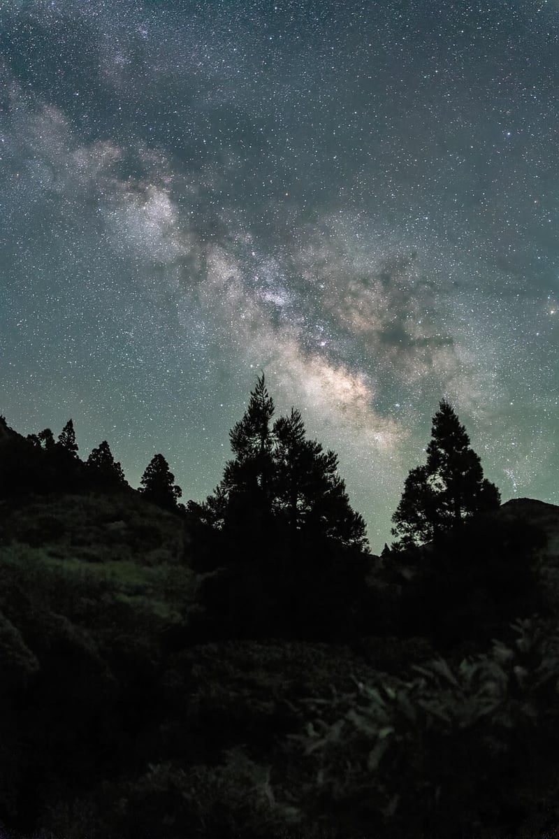 Stargazing in the mountains